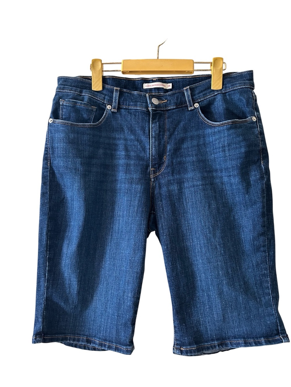 Levi's Dark Blue Denim Bermuda Shorts